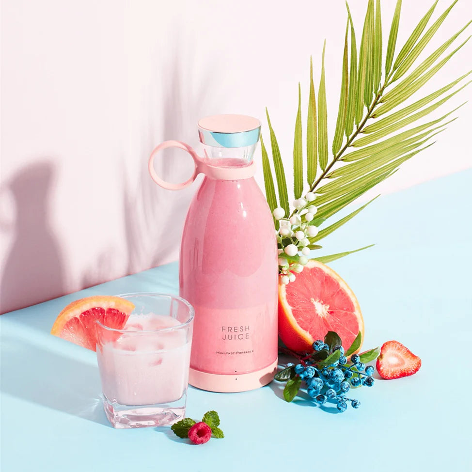 FreshJuz™ Taşınabilir Meyve Sıkacağı Blender 🍓 30 Saniyede Taze Meyve Suyu – Her Yerde!